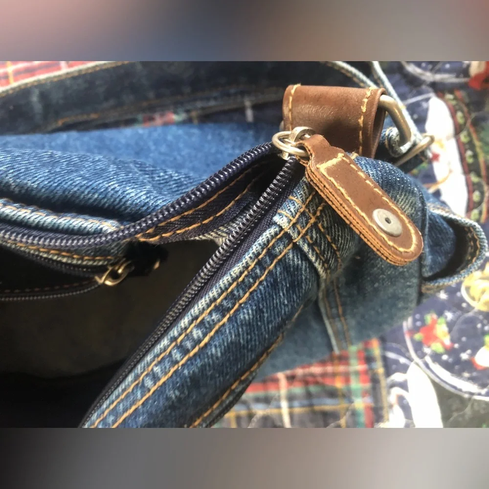 Denim Crossbody Bag